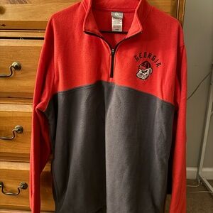 Knights Apparel Red and Gray Georgia Zip Up Jacket